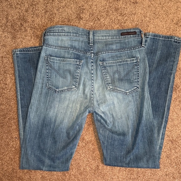 Citizens of Humanity Thompson Med Rise Cropped Skinny Denim Preloved Designer - Picture 8 of 13